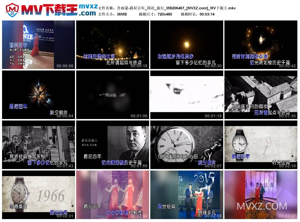 肖雨蒙-爵尼百年_国语_流行_MB206467